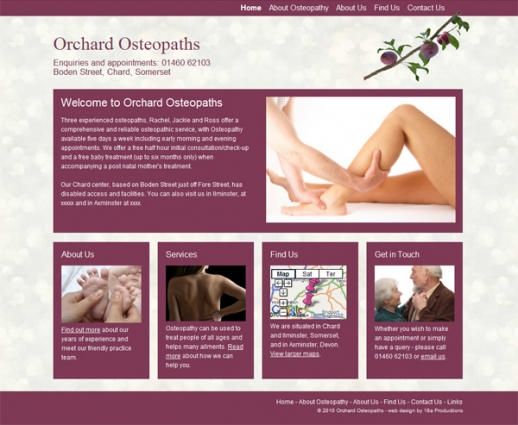 Orchard Osteopaths Screenshot